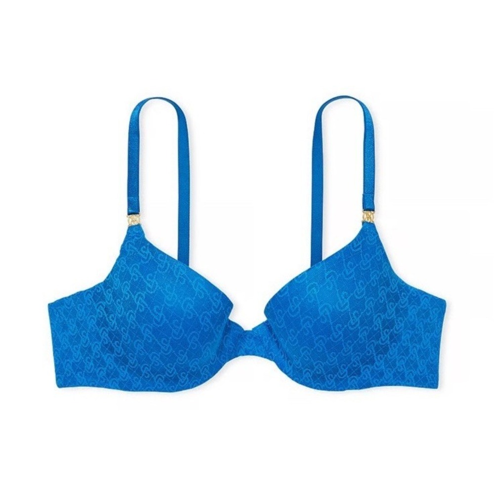 Victoria Secret VERY SEXY Icon‎ Push-Up Demi Bra Blue Size 32DD